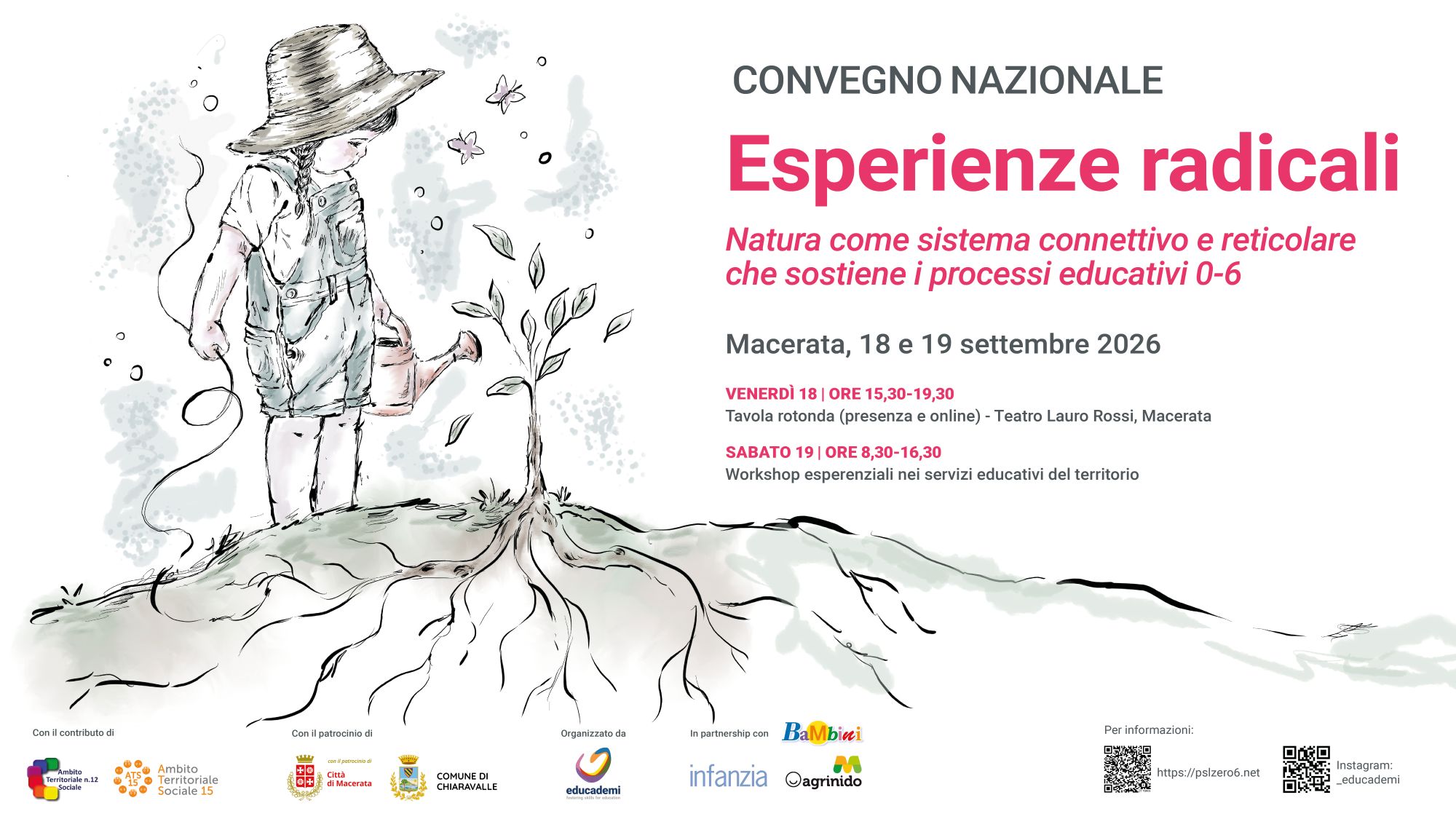 Esperienze Radicali 2026: il Convegno 0–6 sull'Educazione in Natura 